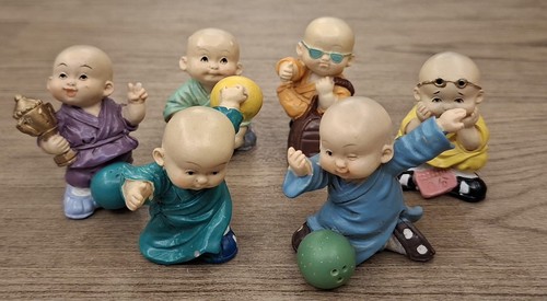 Vintage baby monk figurine - baby,